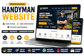 handyman website home repair home improvement property maintenance website