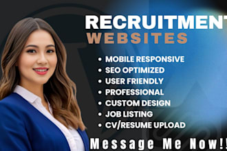 recruitment, job board website, staffing agency website, job portal, wix