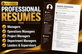 write a targeted resume for managers