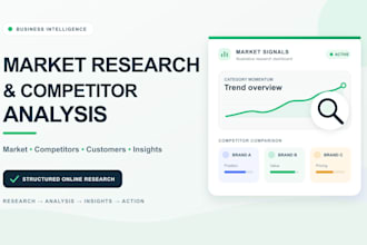 conduct market research and competitor analysis