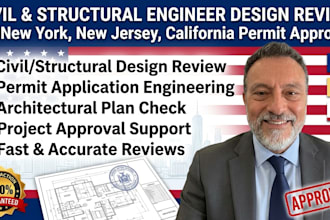 draw new york new jersey california civil and structural engineer design review