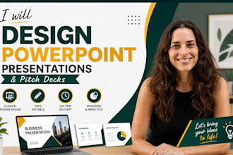 design a powerpoint presentation and pitch deck
