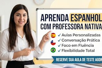 be your conversational spanish tutor for portuguese speakers