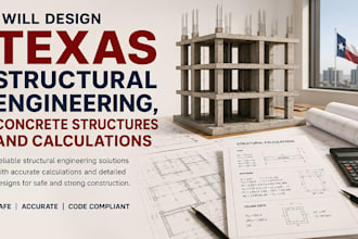 design texas structural engineering, concrete structures and calculations