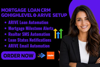 build arive loan mortgage milestone text and email automated alerts for realtors