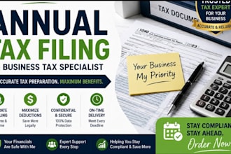 prepare and file your annual business tax return