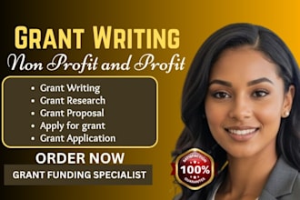 grant research, apply for small business grants and write nonprofit proposals