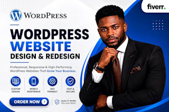build a responsive wordpress website or business web design