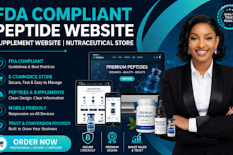 fda complaint peptide website, supplement website, nutraceutical store