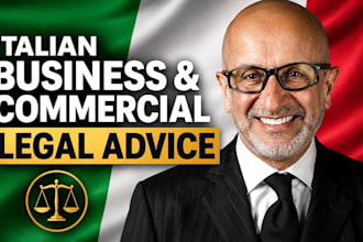 provide written italian business and commercial legal advice