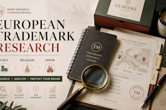 do trademark registration research for your brand in italy, belgium and spain