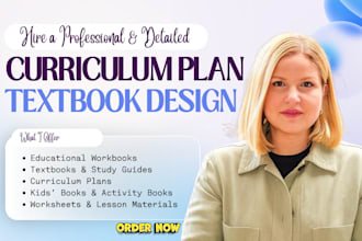 design format educational workbook textbook curriculum plan kids book formatting