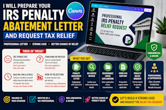 prepare your irs penalty abatement letter and request tax relief