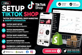 setup tiktok shop, tiktok dropshipping tiktok shop marketing shopify integration