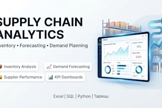 do supply chain analytics, inventory analysis and demand forecasting