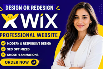 design or redesign your professional wix studio website with SEO and animations
