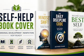 design self help book cover personal development and nonfiction cover design KDP