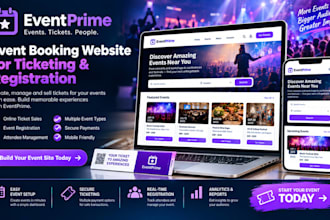 build an eventprime event booking website for ticketing and registration