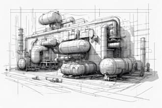 draw detailed line art of any product, food, sketch