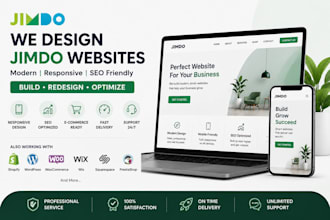 build jimdo website design redesign SEO ecommerce business store pro solutions
