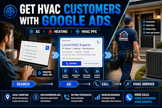 setup hvac google ads PPC campaign for ac heating cooling contractors