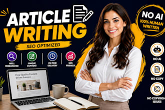 do article writing for you without ai and no copy right