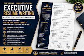 write a professional executive resume for senior professionals