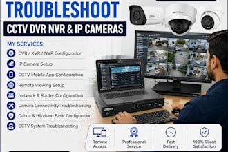 install and configure cctv security cameras