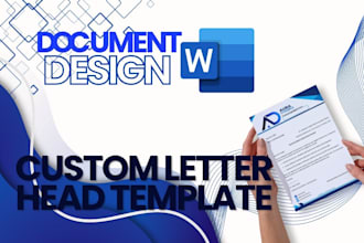 design a custom editable ms word letterhead template