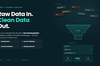 clean organize and format your data