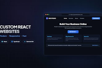 build a responsive react landing page for your business