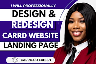 redesign carrd website carrd co landing page carrd custom domain link in bio