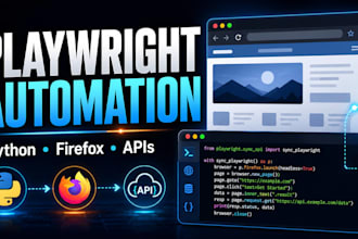 build or fix python playwright browser automation