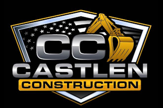 create graceful and fantastic construction logo design