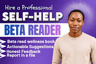 be self help book beta reader beta read personal developmental motivational book