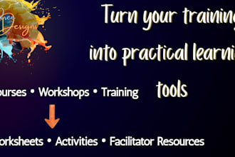 create engaging training workbooks and facilitator guides