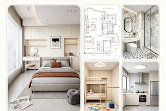 draw interior cad floor plans and 3d models for your renovation