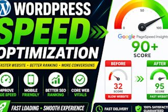 optimize wordpress speed and fix core web vitals issues