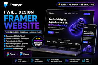 design a modern framer website, framer website redesign, figma to framer