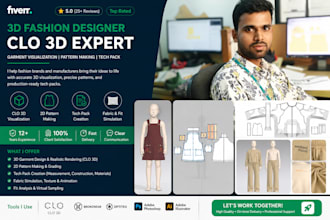 do 2d and 3d garment design, pattern making and grading