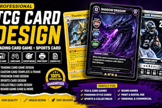 design tcg card, trading card game, pokémon card, sports card, custom card frame
