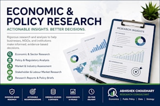 conduct economic and policy research