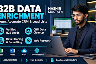 do b2b data enrichment manual data entry and lead generation