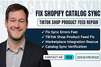 fix shopify catalog sync and tiktok shop product feed errors fast