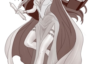 draw pinup style character designs