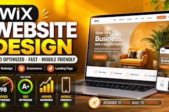 design wix website, wix SEO optimization and redesign