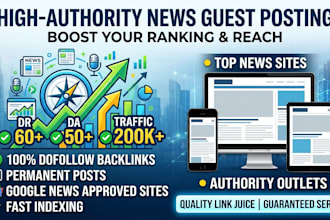 publish guest posts on high authority news websites