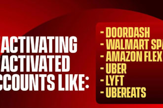 do uber reactivation, amazon flex, lyft, uber eats, doordash, spark reactivation