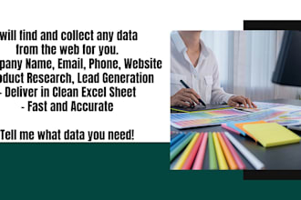 do web research and manual data entry for you
