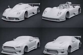 custom 3d car models vehicle design panel prototype custom bumpers and fenders